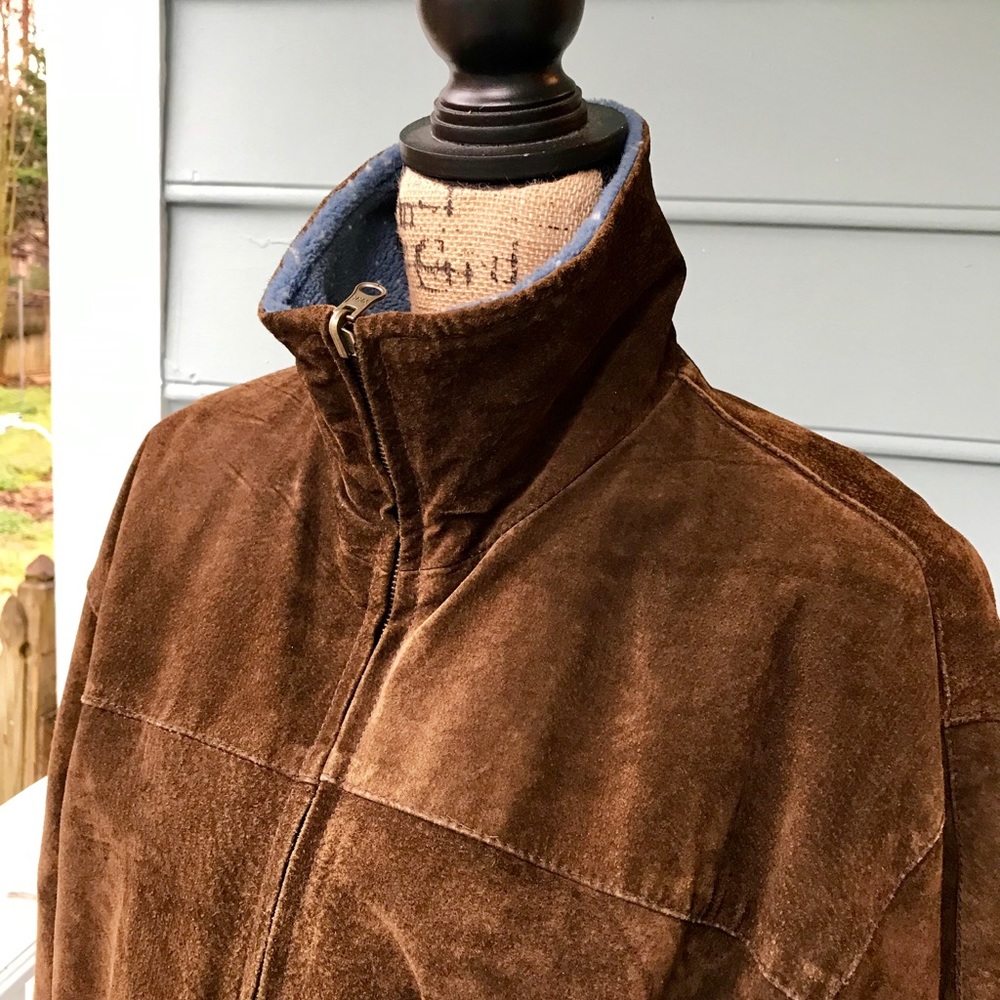 Reversible leather jacket